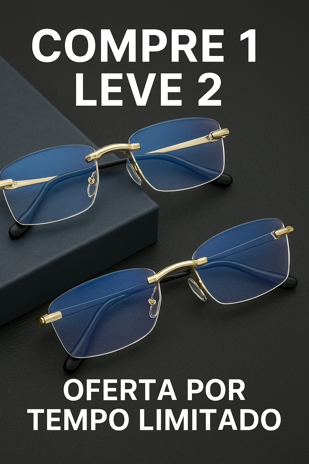 Óculos Multifocais Inteligentes TR90 Titanium Pro - Compre 1, Leve 2!